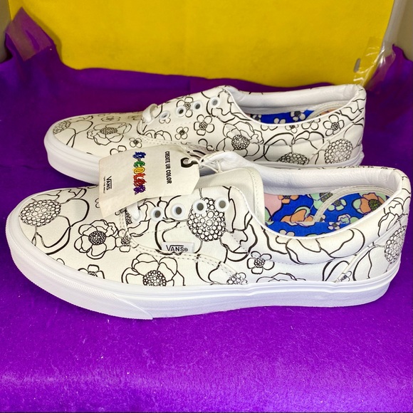 Vans Other - Vans Off the Wall Create UR Color Floral Men’s 10
